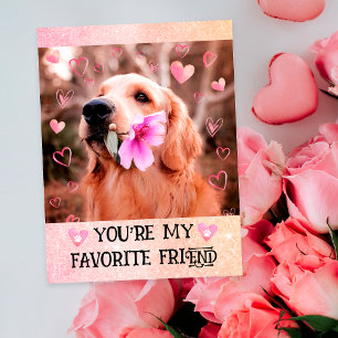 Cartes Pour Fêtes Annuelles Drôle Golden Retriever Je t'ai maudit Saint Valent