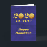 Cartes Pour Fêtes Annuelles Drôle Hanoukka Oy Vey 2020 Gelt Coin<br><div class="desc">Ce design a été créé à partir de ma peinture acrylique fluide unique. Il peut être personnalisé en cliquant sur le bouton personnaliser et en modifiant le nom, les initiales ou les mots. Vous pouvez également modifier la couleur et le style du texte ou supprimer le texte d'une conception d'image...</div>