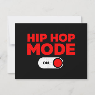 Cartes Pour Fêtes Annuelles Drôle Hip hop Design pour hommes femmes 90s Hip ho