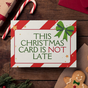 Cartes Pour Fêtes Annuelles Drôle Intelligent Unique Noël Tardif