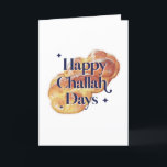 Cartes Pour Fêtes Annuelles Drôle Joyeux Jours de Challah Hanoukka Aquarelle<br><div class="desc">© Gorjo Designs. Fait pour vous via la plateforme Zazzle.

// Besoin d'aide pour customiser votre design ? Vous avez d'autres idées ? N'hésitez pas à me contacter (Zoe) directement via le bouton de contact ci-dessous.</div>