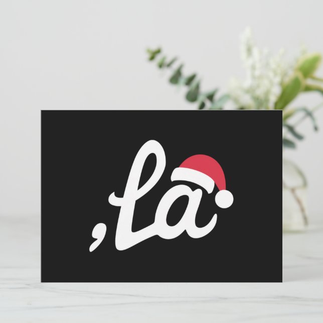 Cartes Pour Fêtes Annuelles Drôle Kamala Harris 2024 Virgule La Noël (Debout devant)