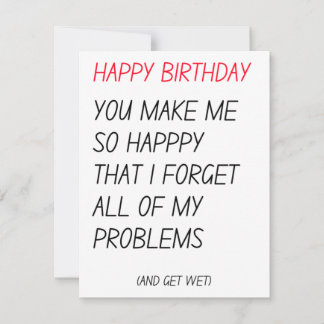 Cartes Pour Fêtes Annuelles Drôle Naughty Dirty Happy Birthday Card