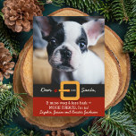 Cartes Pour Fêtes Annuelles Drôle Noël Père Noël Chien plus Wag Moins d'écorce<br><div class="desc">Drôle chien thème carte de vacances avec les mots "Cher Père Noël, si plus de wag & moins d'écorce = PLUS DE TRAITEMENTS, je suis dedans". Ajoutez la photo et les noms de votre chien à la personnaliser. L'arrière dispose d'un motif empreinte de patte. Parfait pour l'amoureux des chiens, le...</div>
