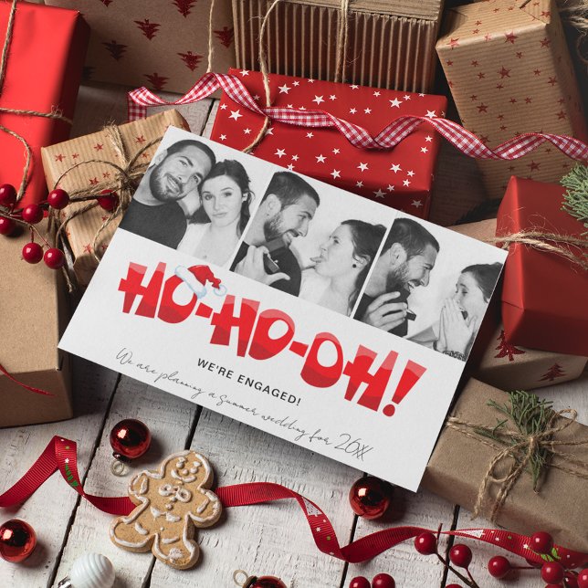 Cartes Pour Fêtes Annuelles Drôle Nous sommes engagés Photo Noël (Créateur téléchargé)