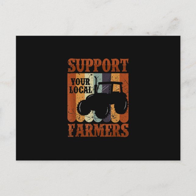 Cartes Pour Fêtes Annuelles Drôle Paysan de cadeaux Poulet de la ferme Chèvre  (Devant)