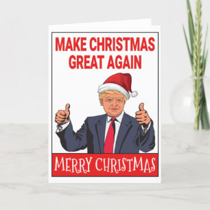 Cartes Pour Fêtes Annuelles Drôle Père Noël Trump Joyeux Noël