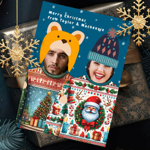 Cartes Pour Fêtes Annuelles Drôle Photo Personalized Christmas Jumper