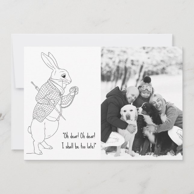 Cartes Pour Fêtes Annuelles Drôle photo tardive Bonne année (Devant)