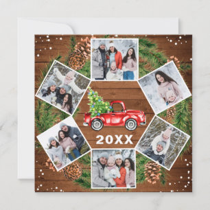 Cartes Pour Fêtes Annuelles Drôle Quelle année Camion rouge Noël 6 PHOTO