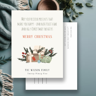 Cartes Pour Fêtes Annuelles Drôle Recevoir Des Présentations De Noël Vous Rend