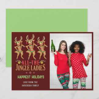 Cartes Pour Fêtes Annuelles Drôle Rendez-vous de Noël Toutes les Dames Jingle