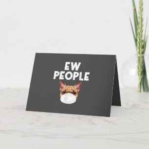 Cartes Pour Fêtes Annuelles Drôle Rétro Vintage Bulldog portant un masque Ew P