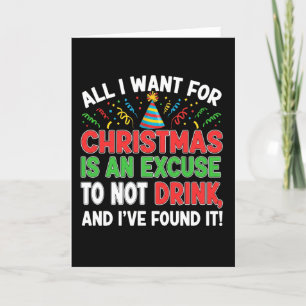 Cartes Pour Fêtes Annuelles Drôle sobre 