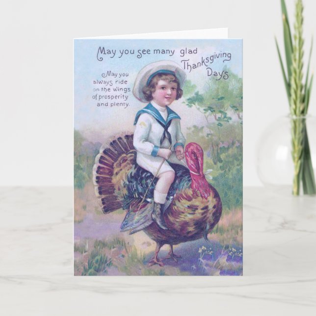 Cartes Pour Fêtes Annuelles Drôle Thanksgiving Turquie (Devant)