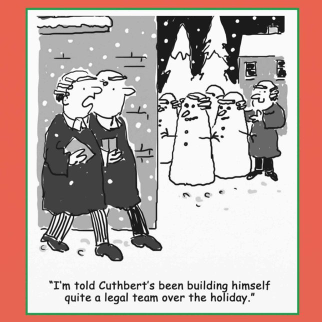 Cartes Pour Fêtes Annuelles Drôle Thème juridique et droit Noël (Créateur téléchargé)