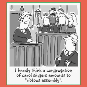 Cartes Pour Fêtes Annuelles Drôle Thème juridique et droit Noël