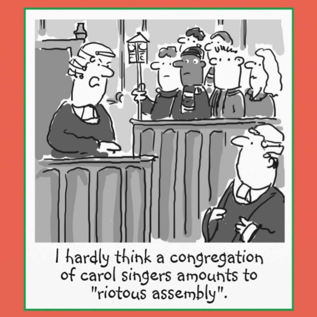 Cartes Pour Fêtes Annuelles Drôle Thème juridique et droit Noël (Créateur téléchargé)