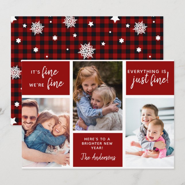 Cartes Pour Fêtes Annuelles Drôle Tout est beau Photo (Devant / Derrière)