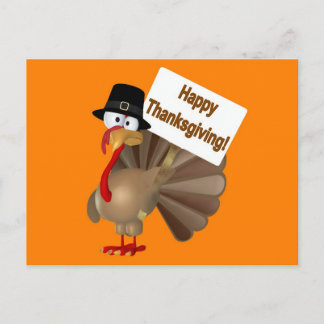 Cartes Pour Fêtes Annuelles Drôle Turquie en disant "Bon thanksgiving !"