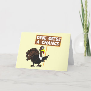 Cartes Pour Fêtes Annuelles Drôle Turquie parodie de paix