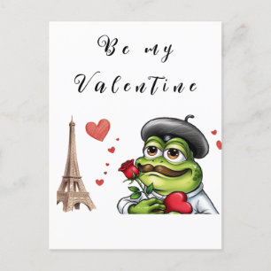 Cartes Pour Fêtes Annuelles drôles de grenouille romantique pour la journée de