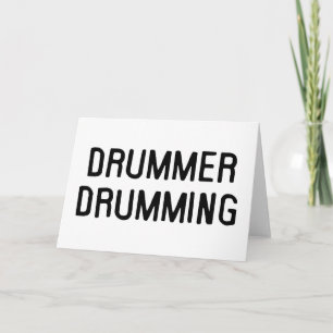 Cartes Pour Fêtes Annuelles Drummer