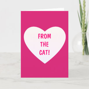 Cartes Pour Fêtes Annuelles Du chat Custom Valentine's Day