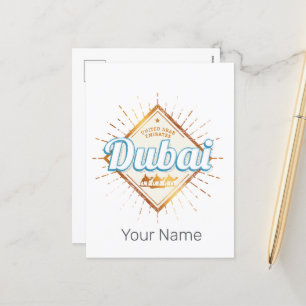 Cartes Pour Fêtes Annuelles Dubaï Émirats Arabes Unis Souvenir des Émirats Ara