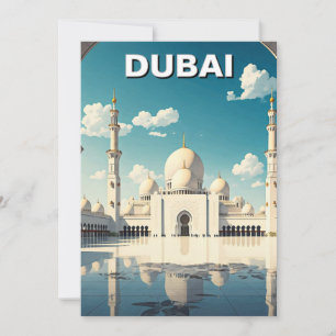 Cartes Pour Fêtes Annuelles Dubaï Grande Mosquée des EAU Voyage