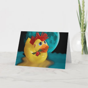 Cartes Pour Fêtes Annuelles Ducky Rose ! (Blank)
