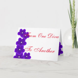 Cartes Pour Fêtes Annuelles D'une diva à l'autre