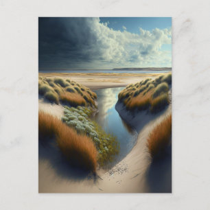 Cartes Pour Fêtes Annuelles Dunes côtières néerlandaises