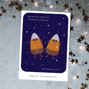 Cartes Pour Fêtes Annuelles Duo de bonbons en chocolat "CountingBlessings" Aut