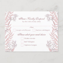 Dusty Rose rose Mariage Vintage Botanique