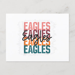 Cartes Pour Fêtes Annuelles Eagles School Sports Ventilateur Team Spirit