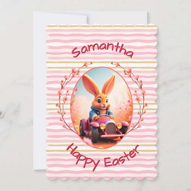 Cartes Pour Fêtes Annuelles Easter bunny cute name (Devant)