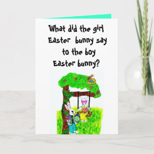 Cartes Pour Fêtes Annuelles EASTER BUNNY Joke card