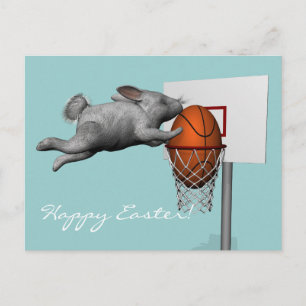 Cartes Pour Fêtes Annuelles Easter Bunny's Perfect Slam Dunk