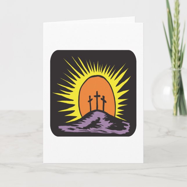 Cartes Pour Fêtes Annuelles Easter Cross (Devant)