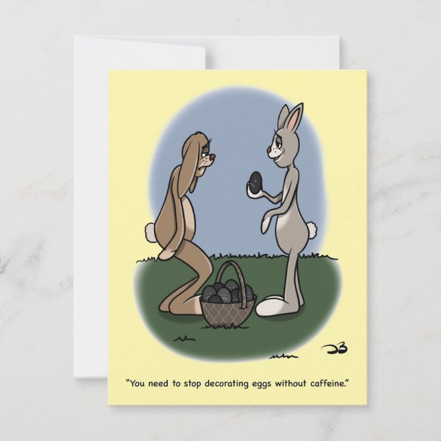 Cartes Pour Fêtes Annuelles Easter Eggs Flat Card (Devant)