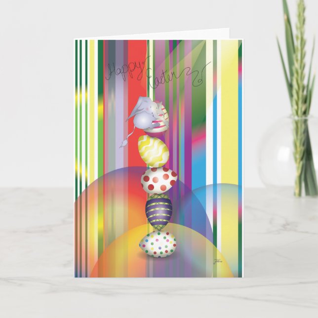 Cartes Pour Fêtes Annuelles Easter Elephant (Devant)