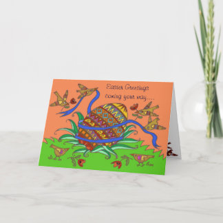 Cartes Pour Fêtes Annuelles Easter Greetings Ukrainian Folk