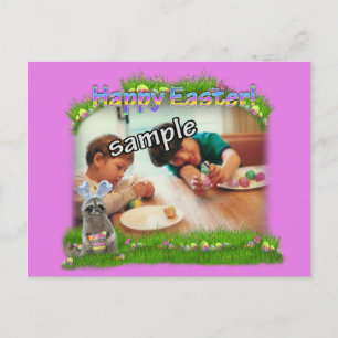 Cartes Pour Fêtes Annuelles Easter Raccoon Bandit Photo Frame