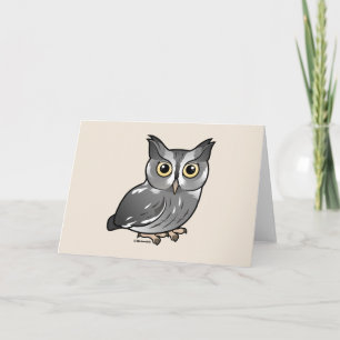 Cartes Pour Fêtes Annuelles Eastern Screch Owl
