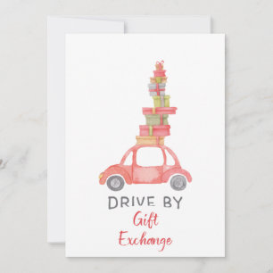 Cartes Pour Fêtes Annuelles Échange De Cadeaux Drive By Holiday