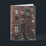 Cartes Pour Fêtes Annuelles Échelle de secours Upper West Side NYC New York Hi<br><div class="desc">La carte présente une photographie originale en couleur d'une échelle de secours sur un immeuble de l'Upper West Side dans la neige, New York City, NYC. Vous ne voyez pas ce que vous cherchez ? Besoin d'aide pour la personnalisation ? Cliquez sur "rebeccaheartsny" (coin supérieur droit) puis sur "contacter ce...</div>