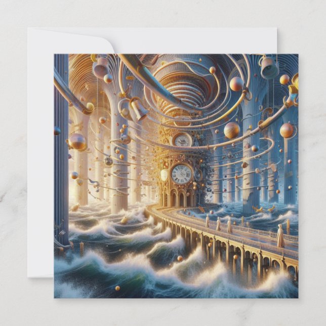 Cartes Pour Fêtes Annuelles Echos de '73 : Le Labyrinthe de Chronos Ocean (Devant)