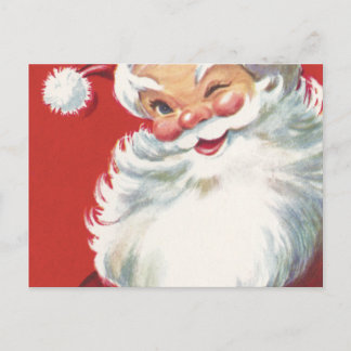 Cartes Pour Fêtes Annuelles Éclairage de Père Noël