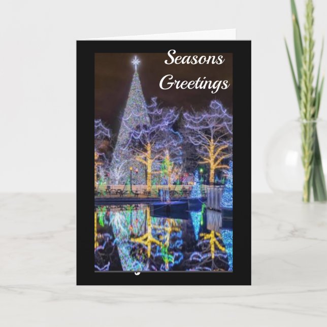 CARTES POUR FÊTES ANNUELLES "ÉCLAIREZ LA NUIT/JOYEZ NOËL" (Devant)